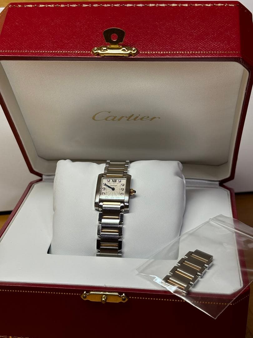 Cartier レディース 時計 ピンクゴールドコンビ　11Pダイヤ