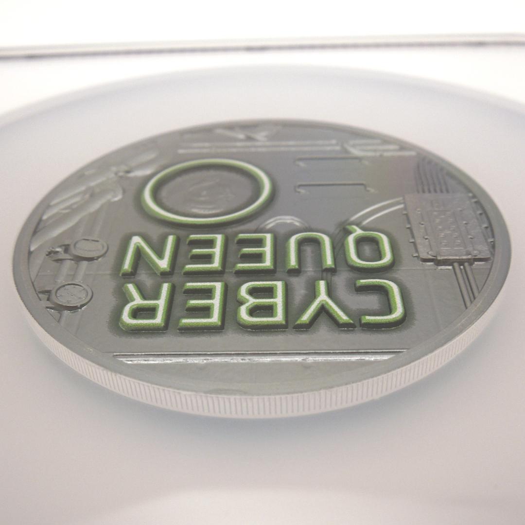★最高鑑定 サイバークイーン銀貨 2024 Rebirth NGC クック諸島