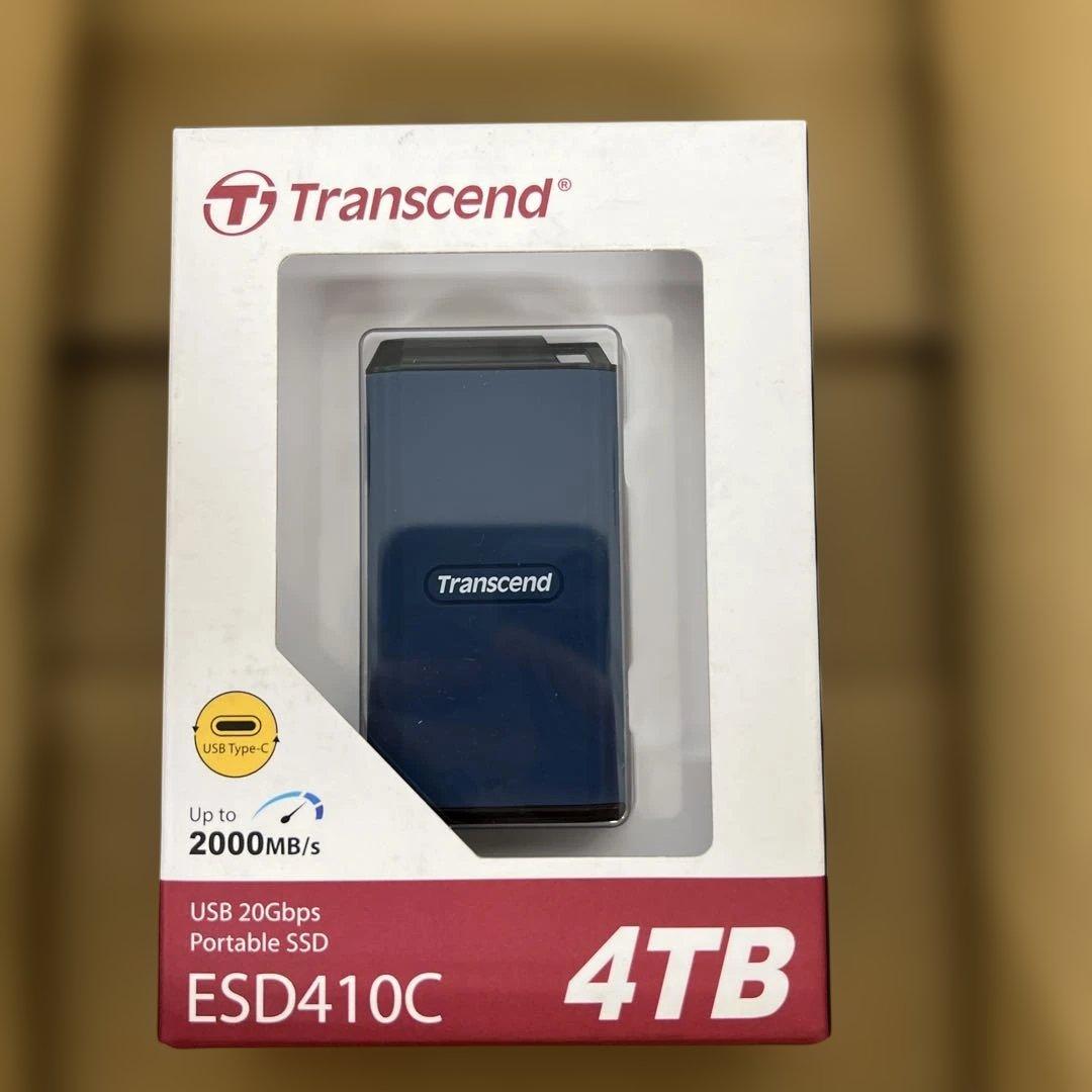 616未開封トランセンド ポータブルSSD 4TB TS4TESD410C