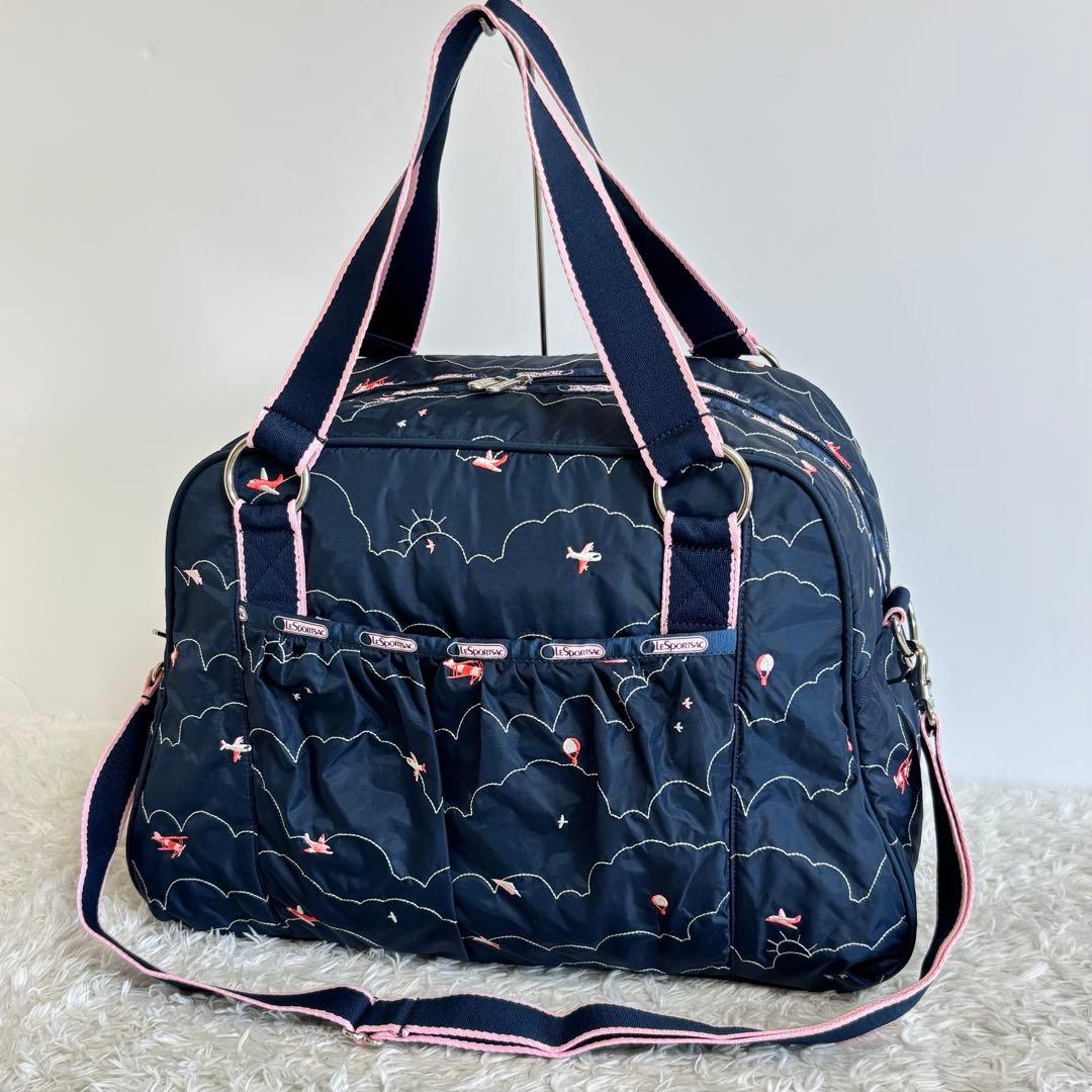 【極美品】 レスポートサック 空港限定 フライトタイム ボストンバッグ 2way