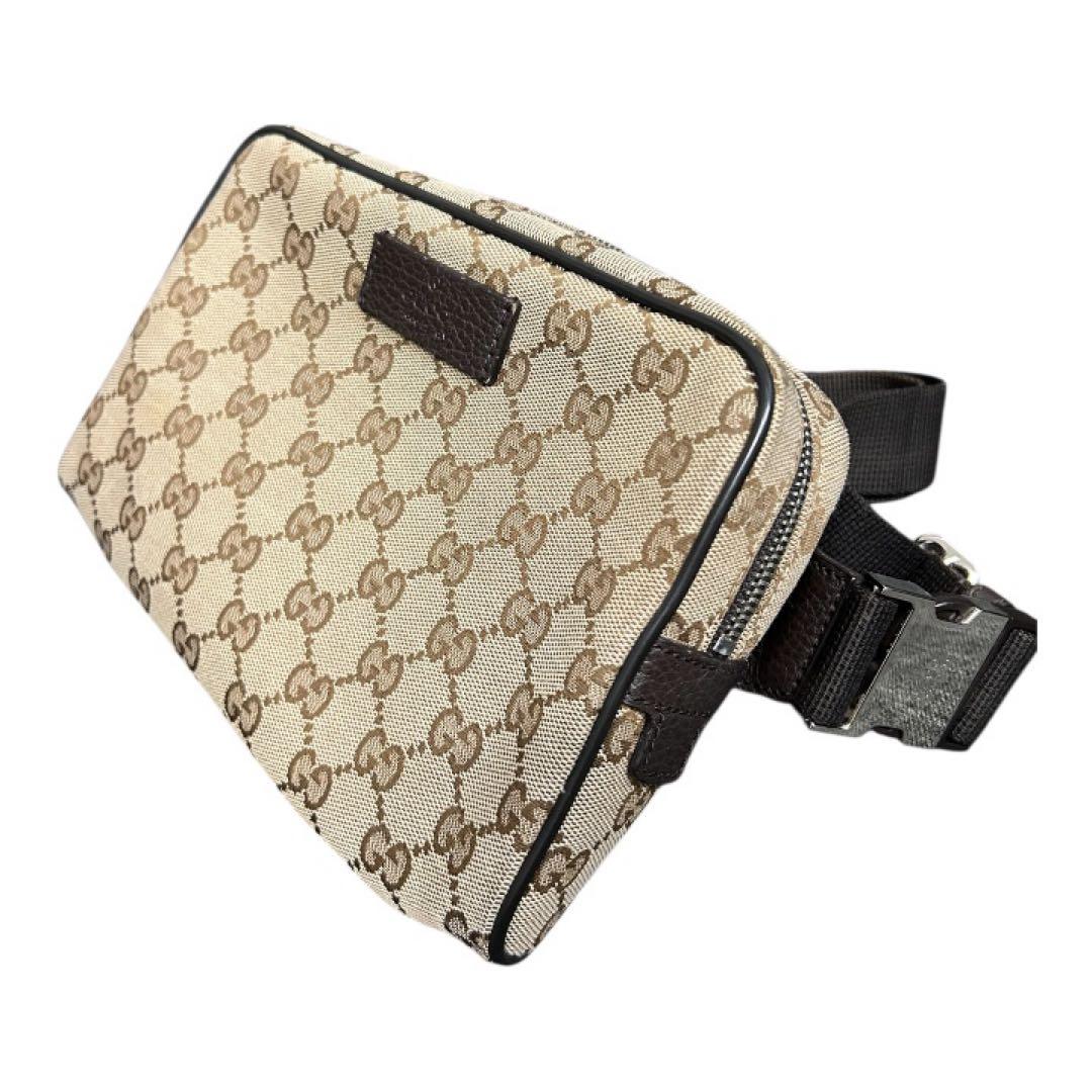GUCCI グッチ GG柄 キャンバス ベルトバッグ