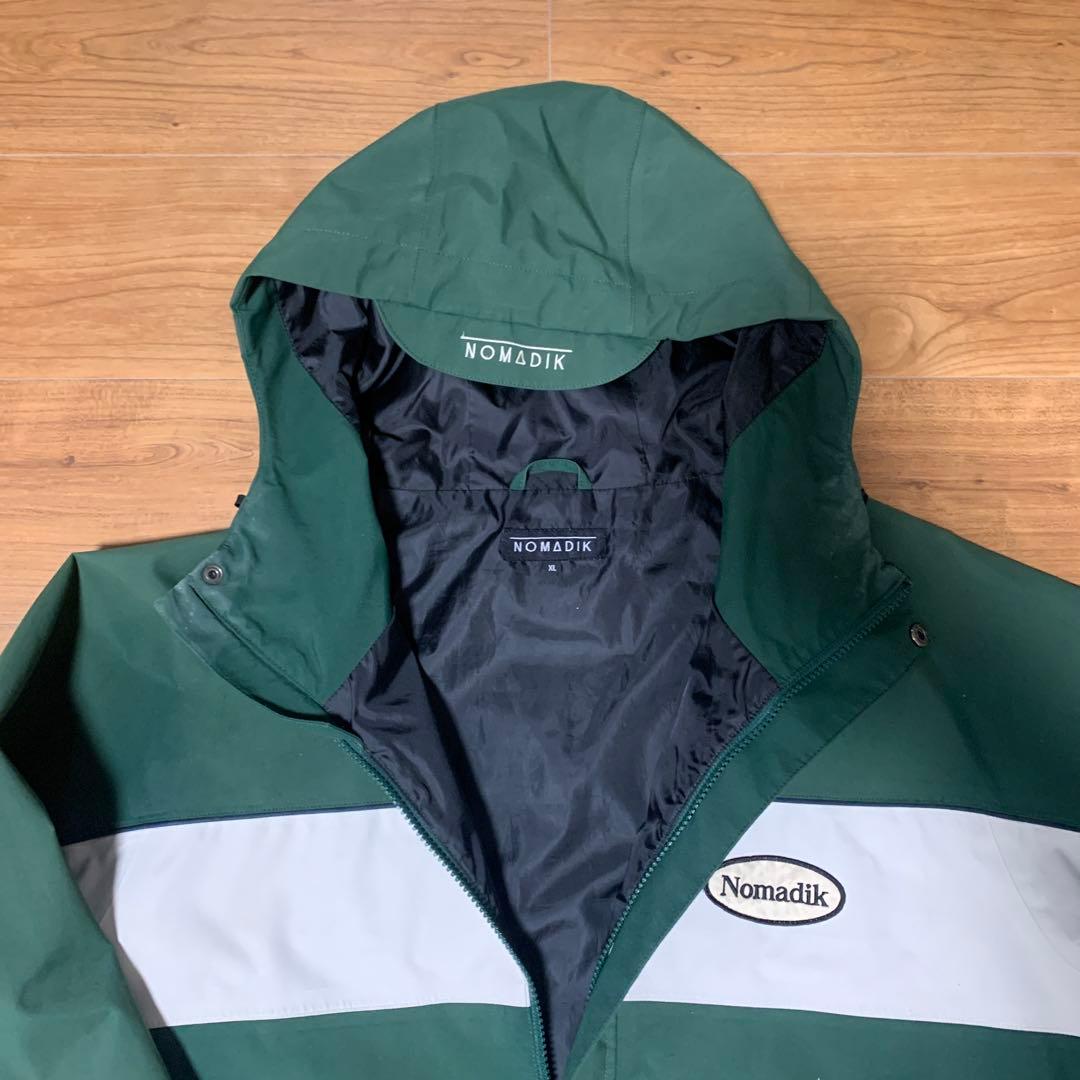 Nomadik アノラックジャケット 緑色/白色