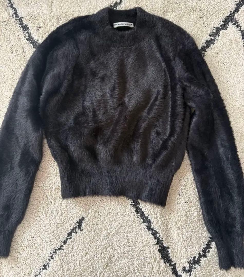 alexanderwang ファー素材 ショート丈長袖セーター XS