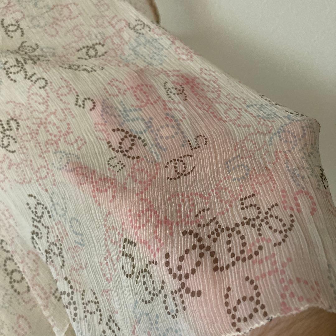 シャネル　CHANEL キャミソール　シアー　シルク　40