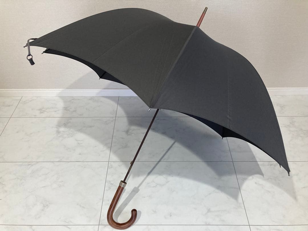 フォックスアンブレラズ メンズ高級傘 ダークグレー 美品