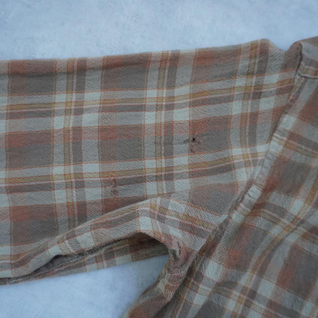 【70s】sirpendletonサーペンドルトン ウールシャツ ブラウン L