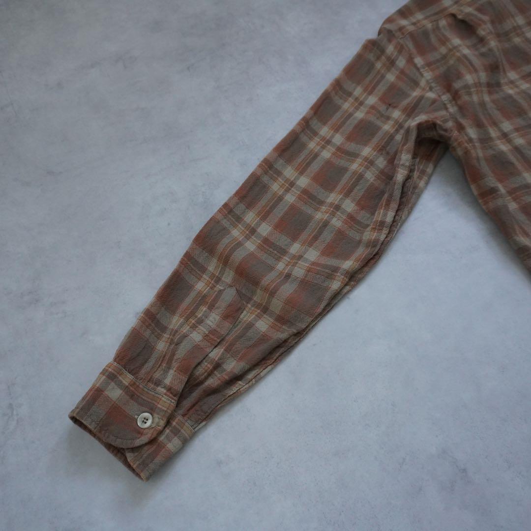 【70s】sirpendletonサーペンドルトン ウールシャツ ブラウン L