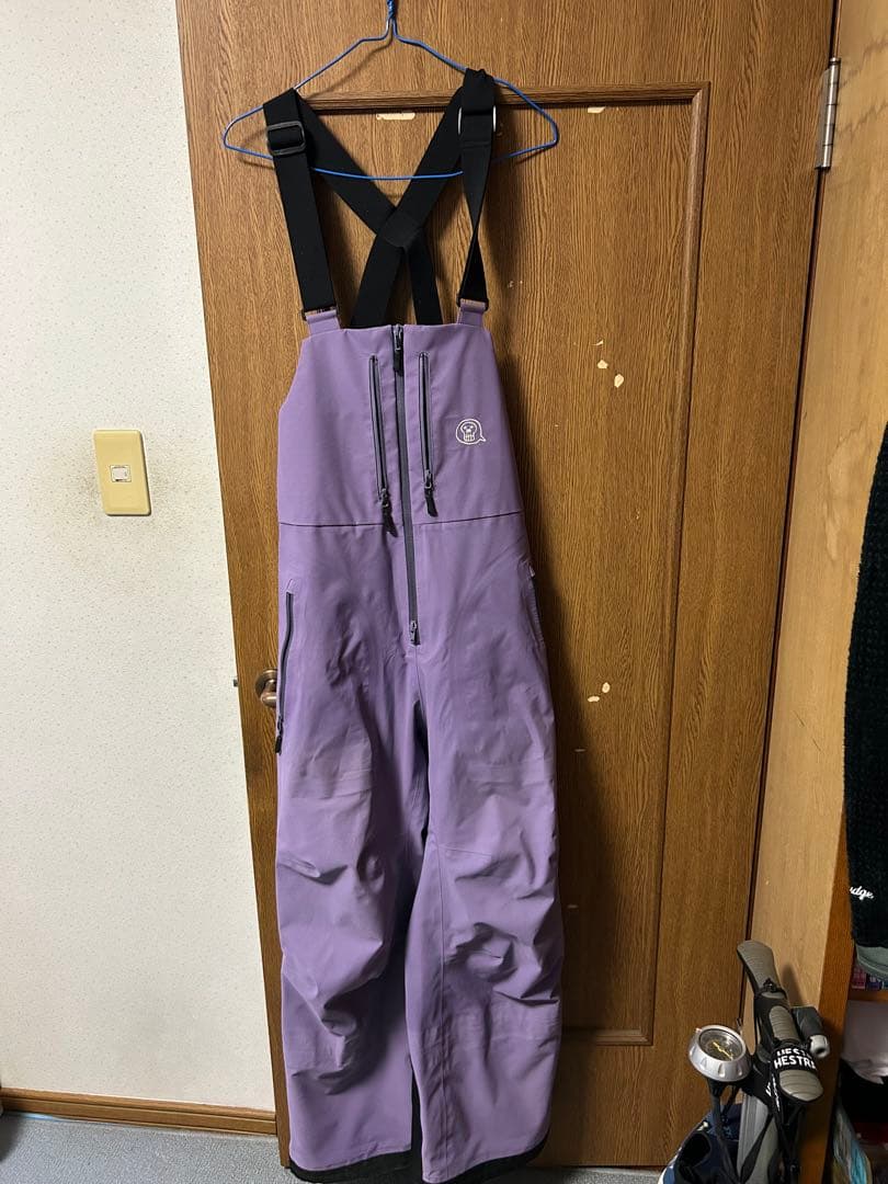 UNFUDGE PEEP BIB PANTS パープル　Mサイズ