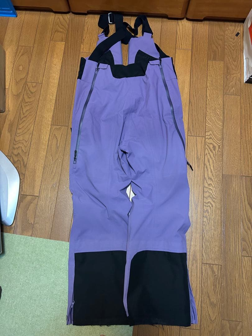 UNFUDGE PEEP BIB PANTS パープル　Mサイズ