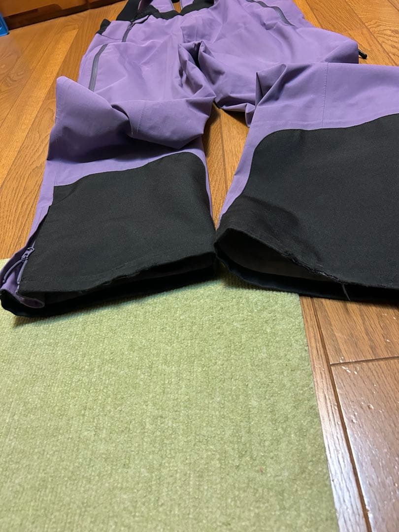 UNFUDGE PEEP BIB PANTS パープル　Mサイズ