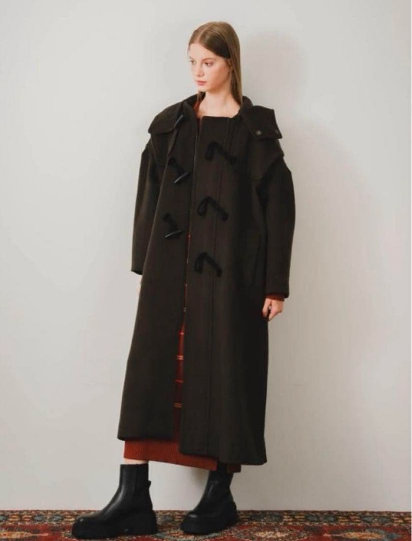 ちゃちゃまるPINUE ロングダッフルコート（charcoal）