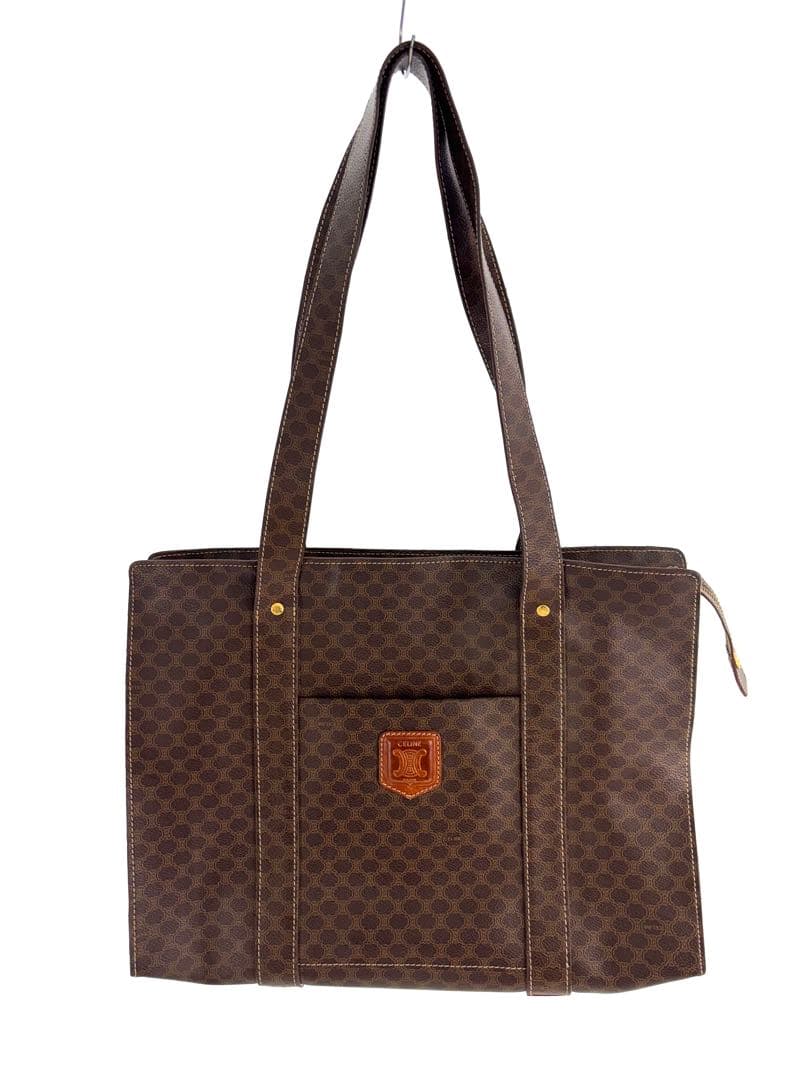 CELINE トートバッグ ショルダー マカダム柄 PVC A4