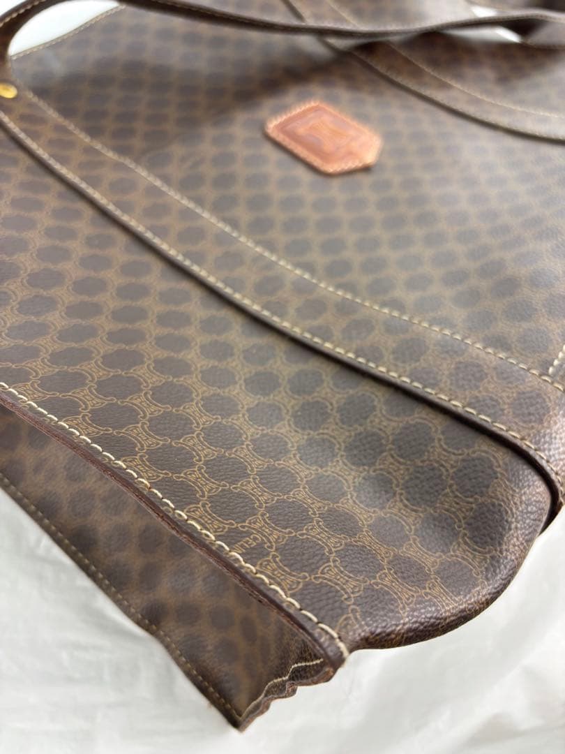 CELINE トートバッグ ショルダー マカダム柄 PVC A4