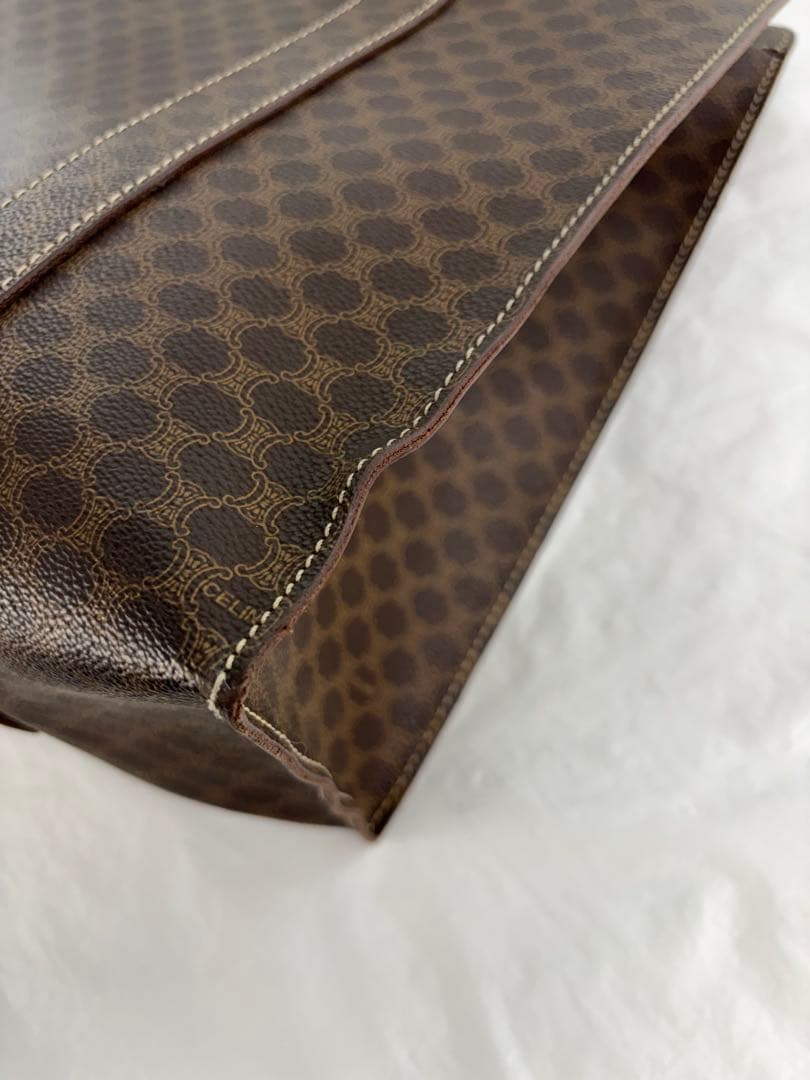 CELINE トートバッグ ショルダー マカダム柄 PVC A4