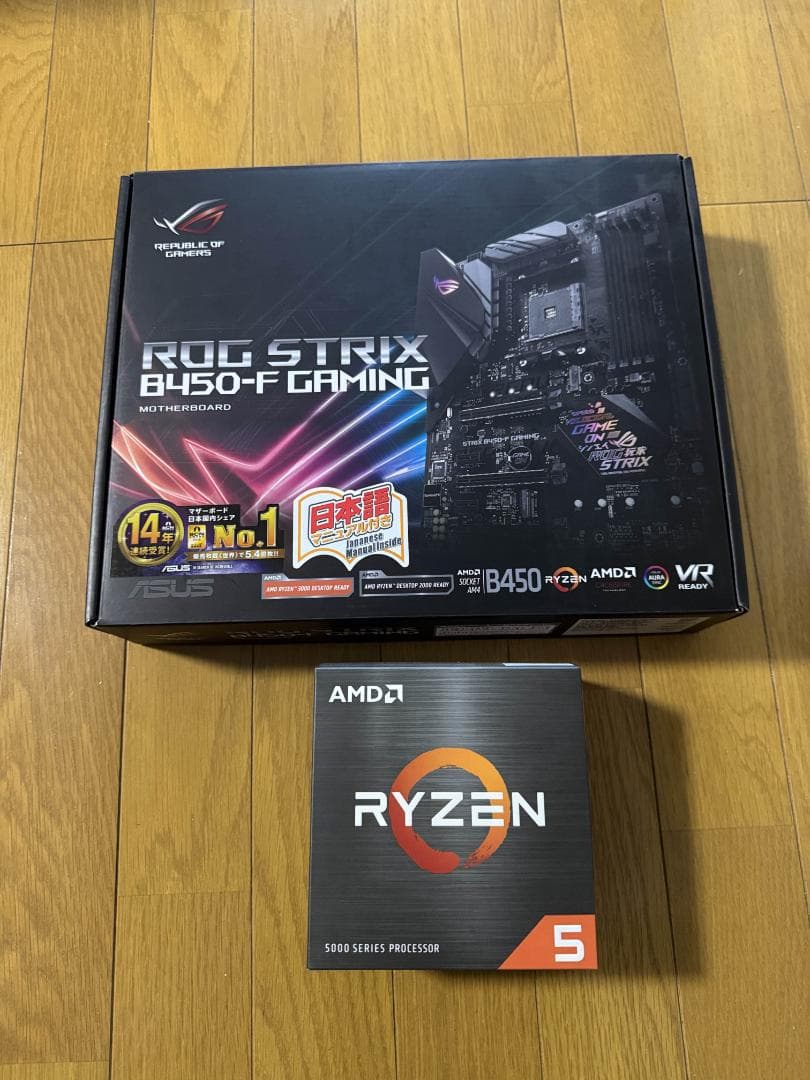 Ryzen 5 5600X, DDR4 32GB, B450F マザーボード