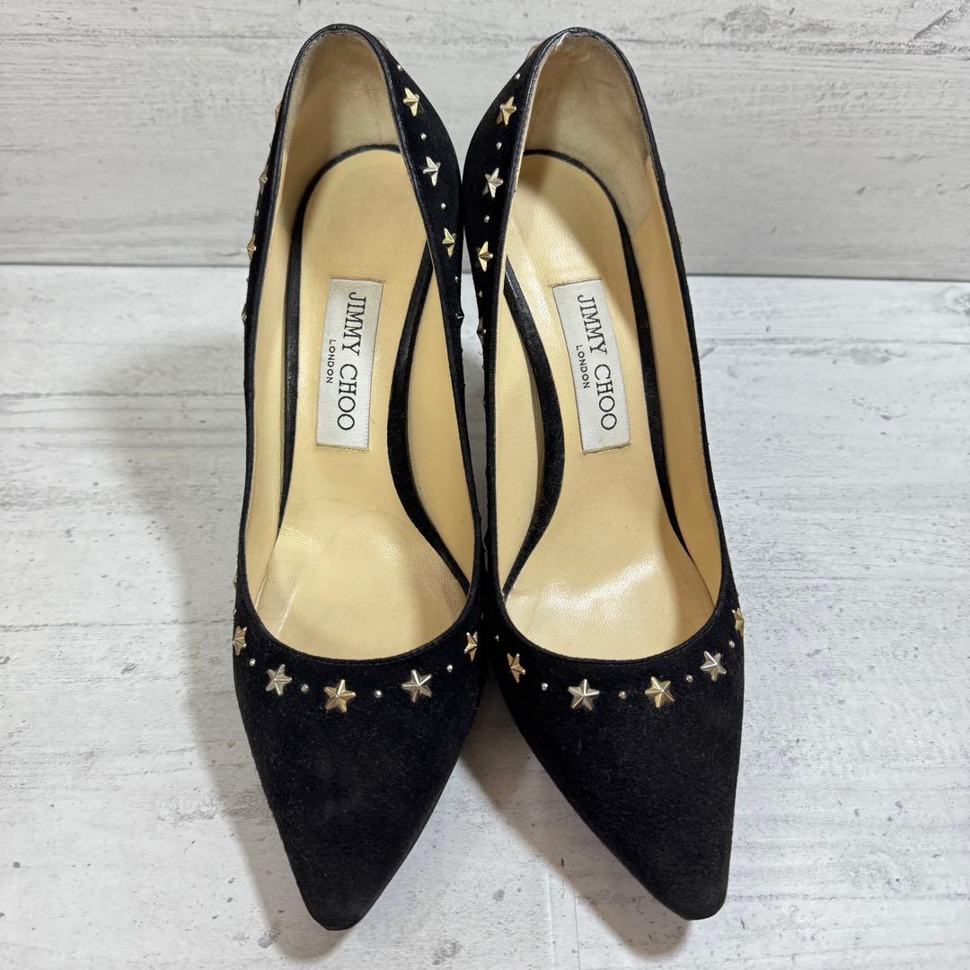 かわいい❤️おしゃれ❤️ジミーチュウ パンプス 黒 スエード 24.5