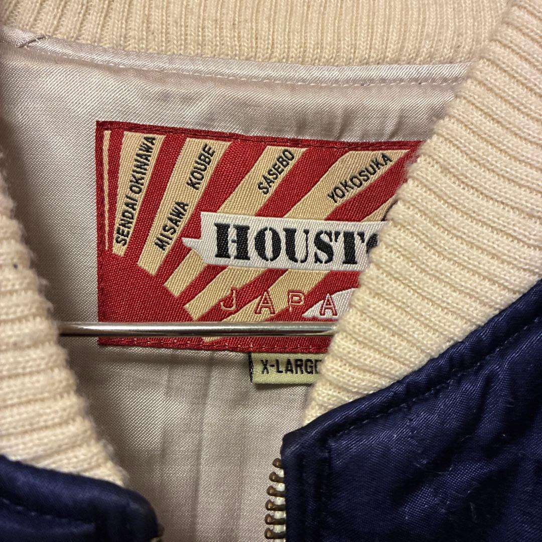 ヒューストン レーヨンスーベニアジャケット ホーク XL アラスカジャン