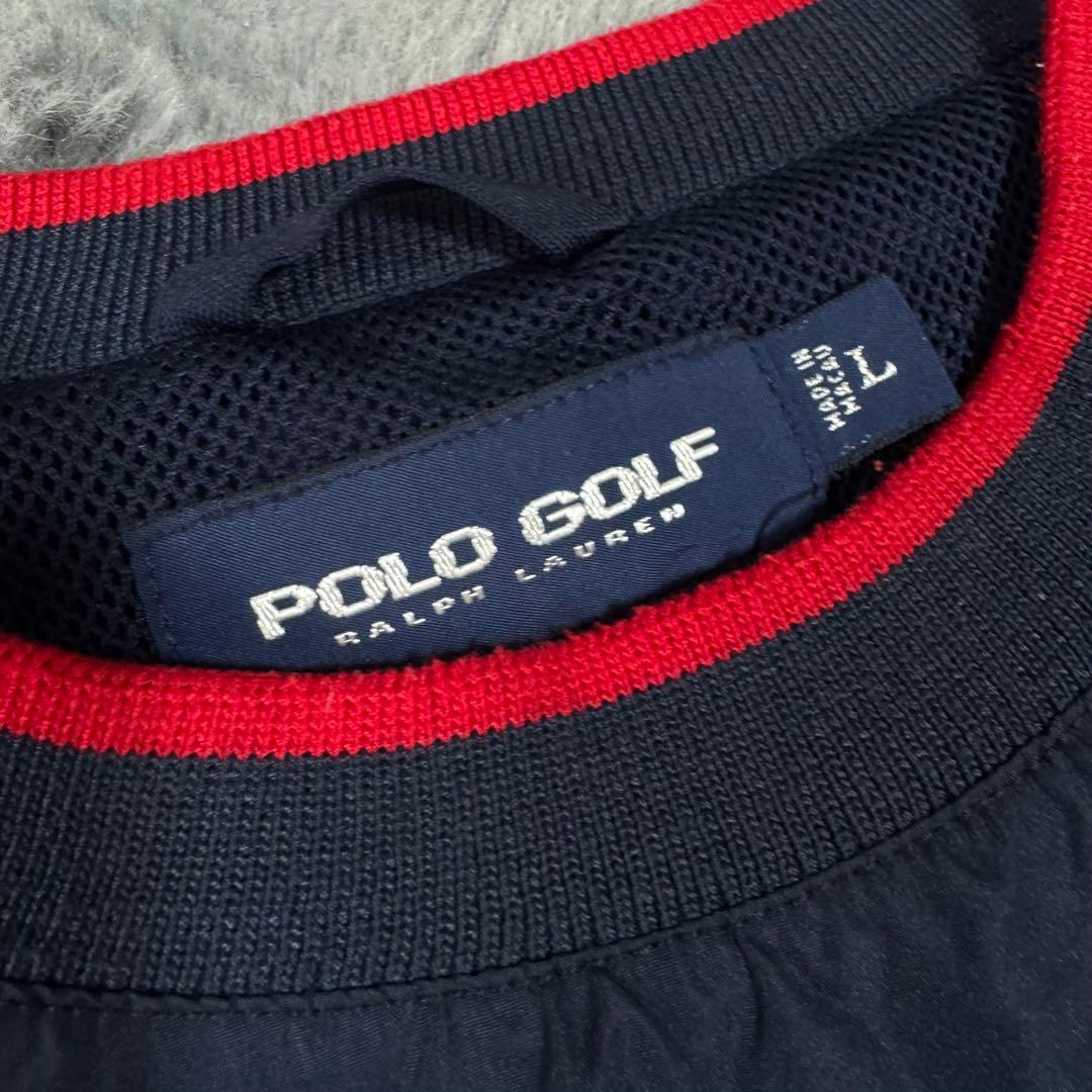 Polo Golf ネイビー L ナイロンプルオーバー ラルフローレン メンズ