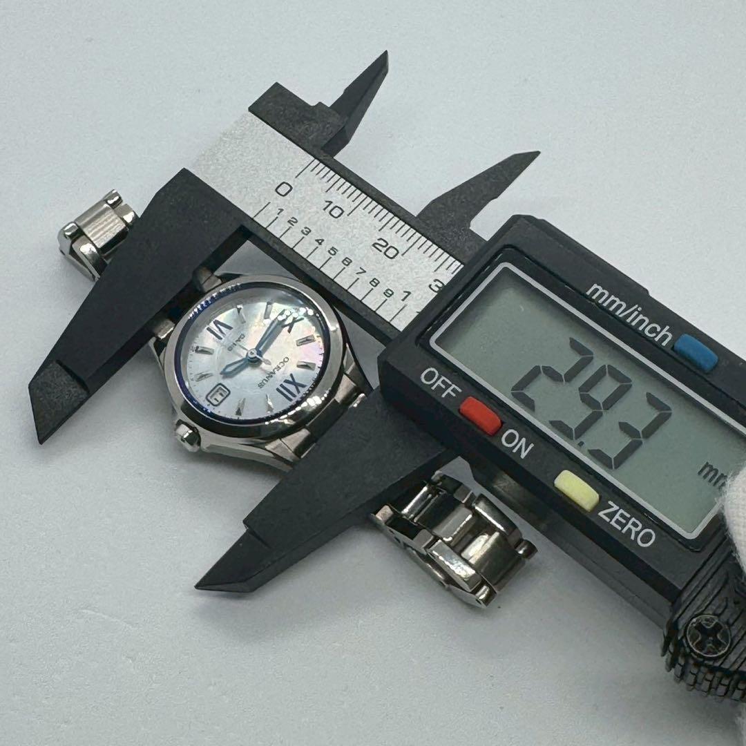 オシアナス OCW-70PJ-7AJF レディース 白蝶貝 ブルー 電波ソーラー