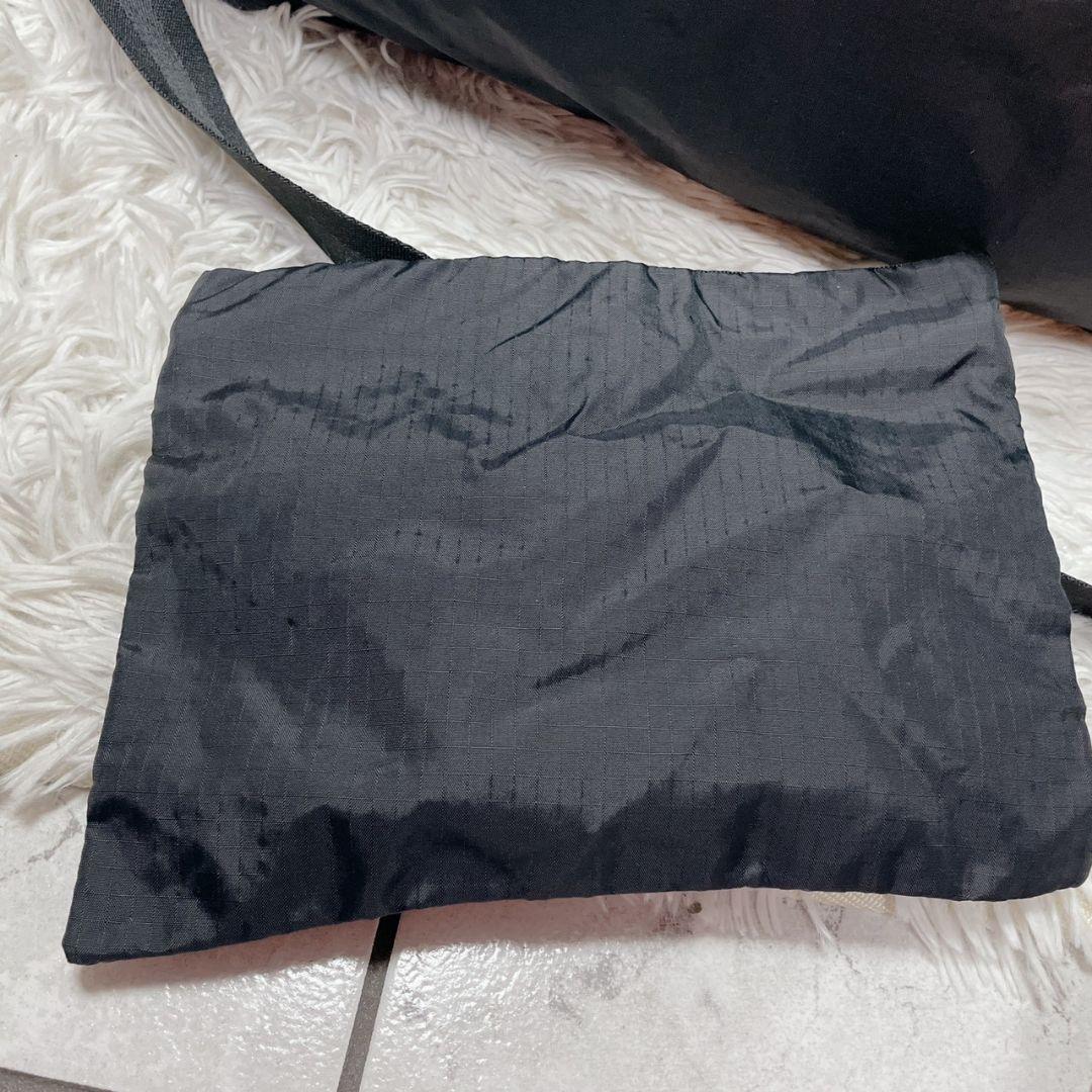 新品 レスポートサック ポーチ付き ブラック ボストンバッグ 2way