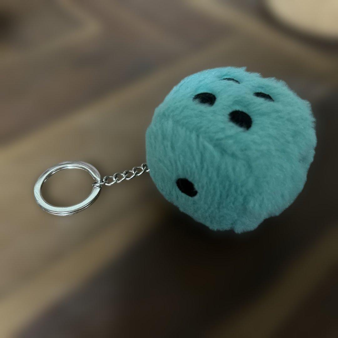 STUSSY FUZZY DICE KEYCHAIN キーホルダー ブルー