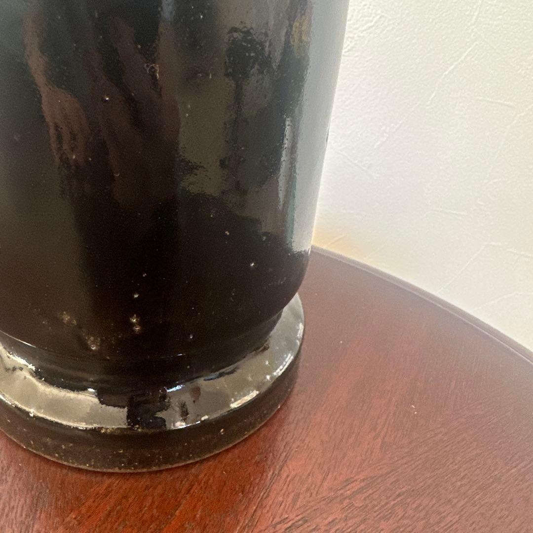 新品未使用　角掛 政志　カトラリースタンド黒釉