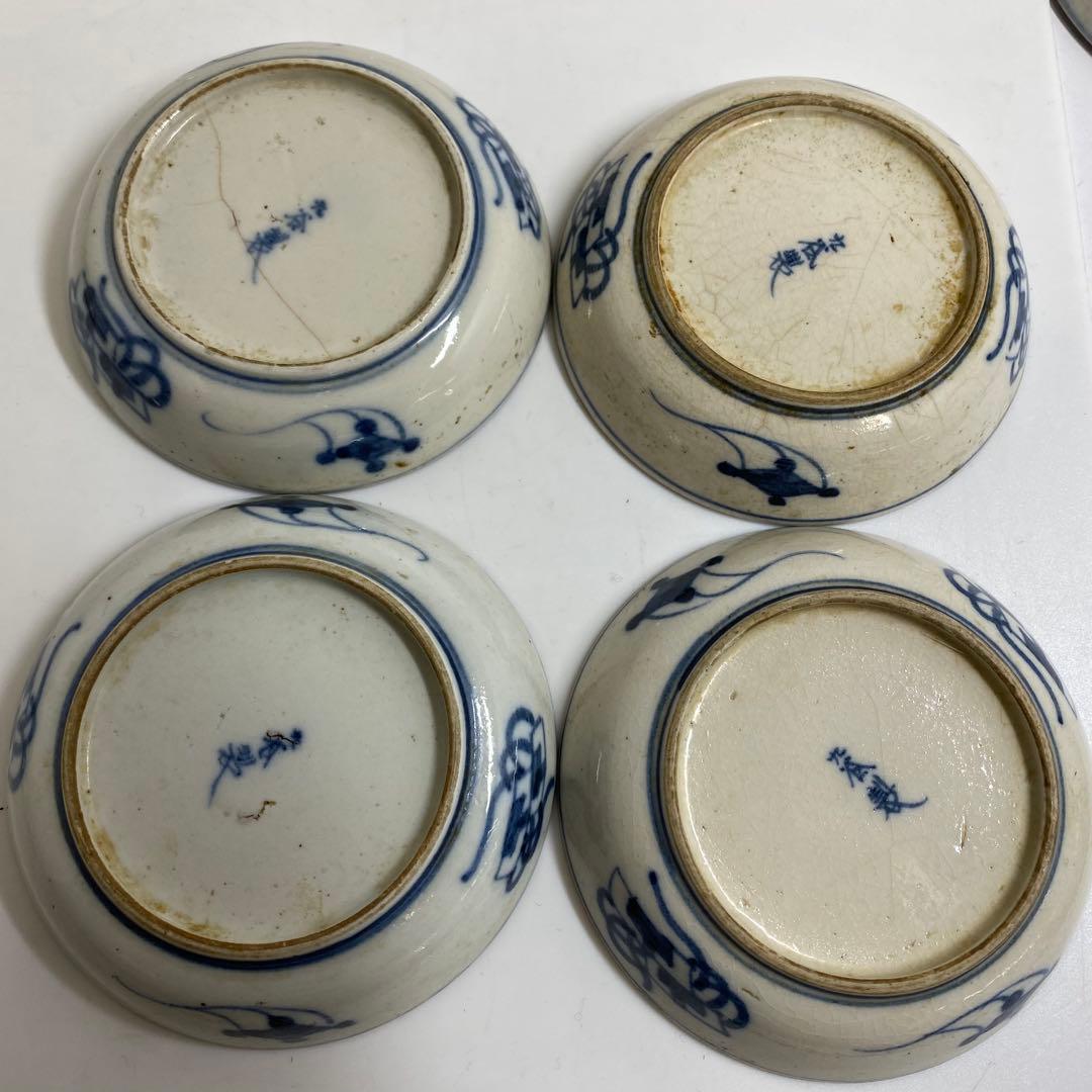 明治初期　九谷焼　17枚　幅11.5cm 東K7-1216①