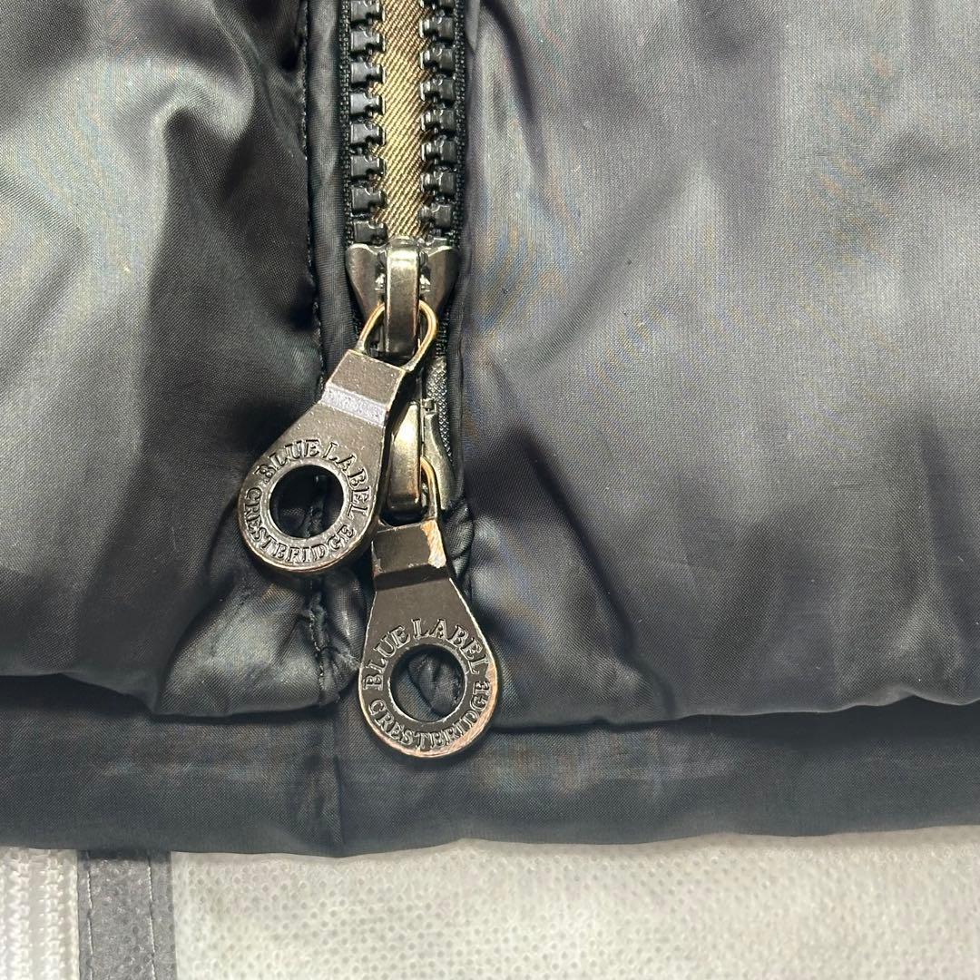 ブルーレーベルクレストブリッジ♡2wayダウンコート　ノバチェック 黒　L