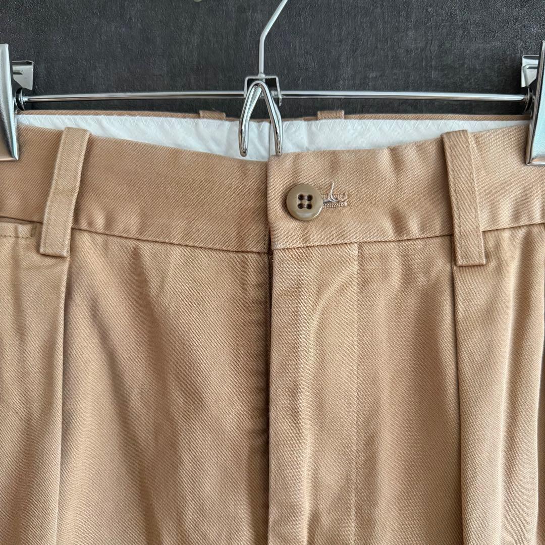 BLAMINK タックテーパード パンツ スラックス チノパン コットン