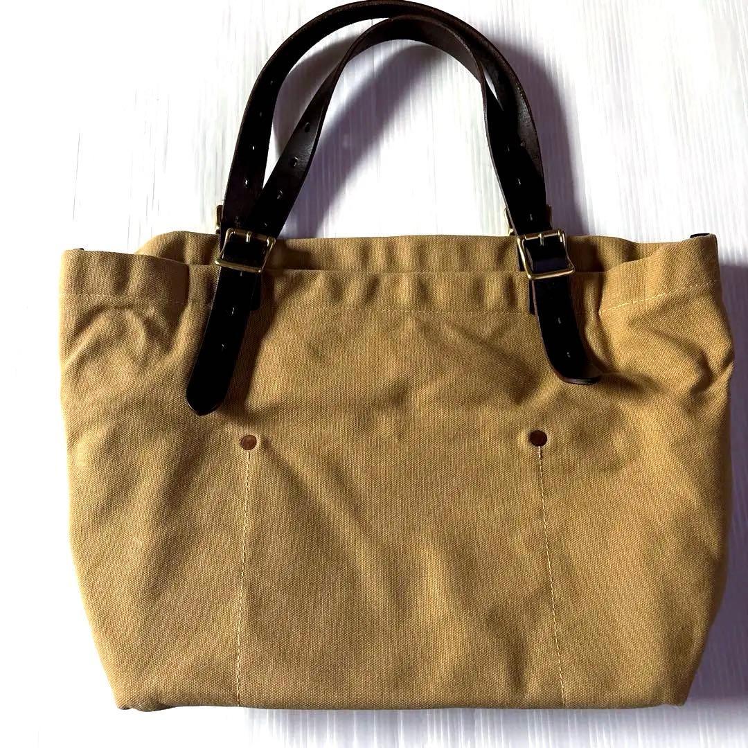 SLOW スロウ キャンバス ハンドルレザー トートバッグ