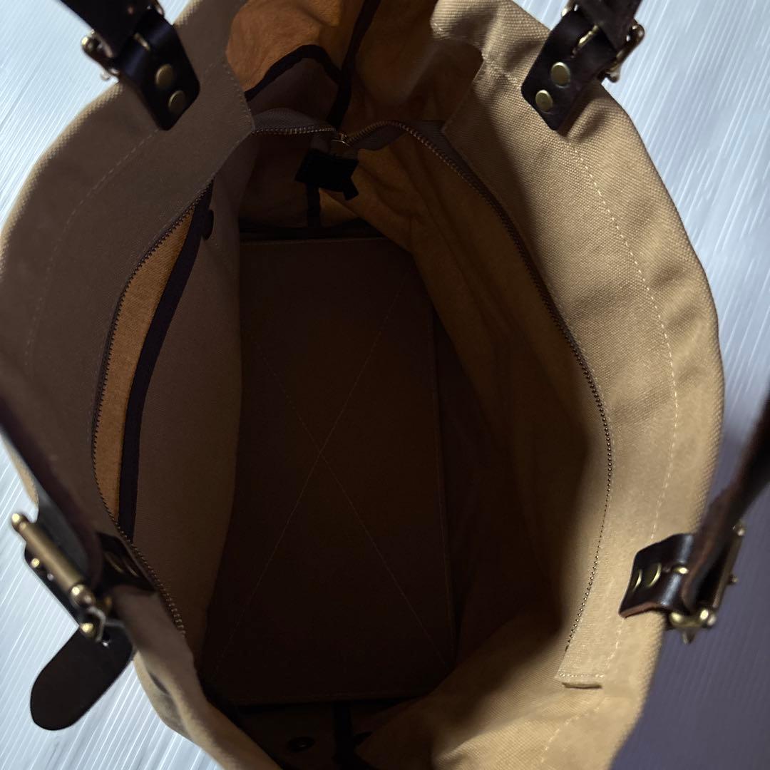 SLOW スロウ キャンバス ハンドルレザー トートバッグ