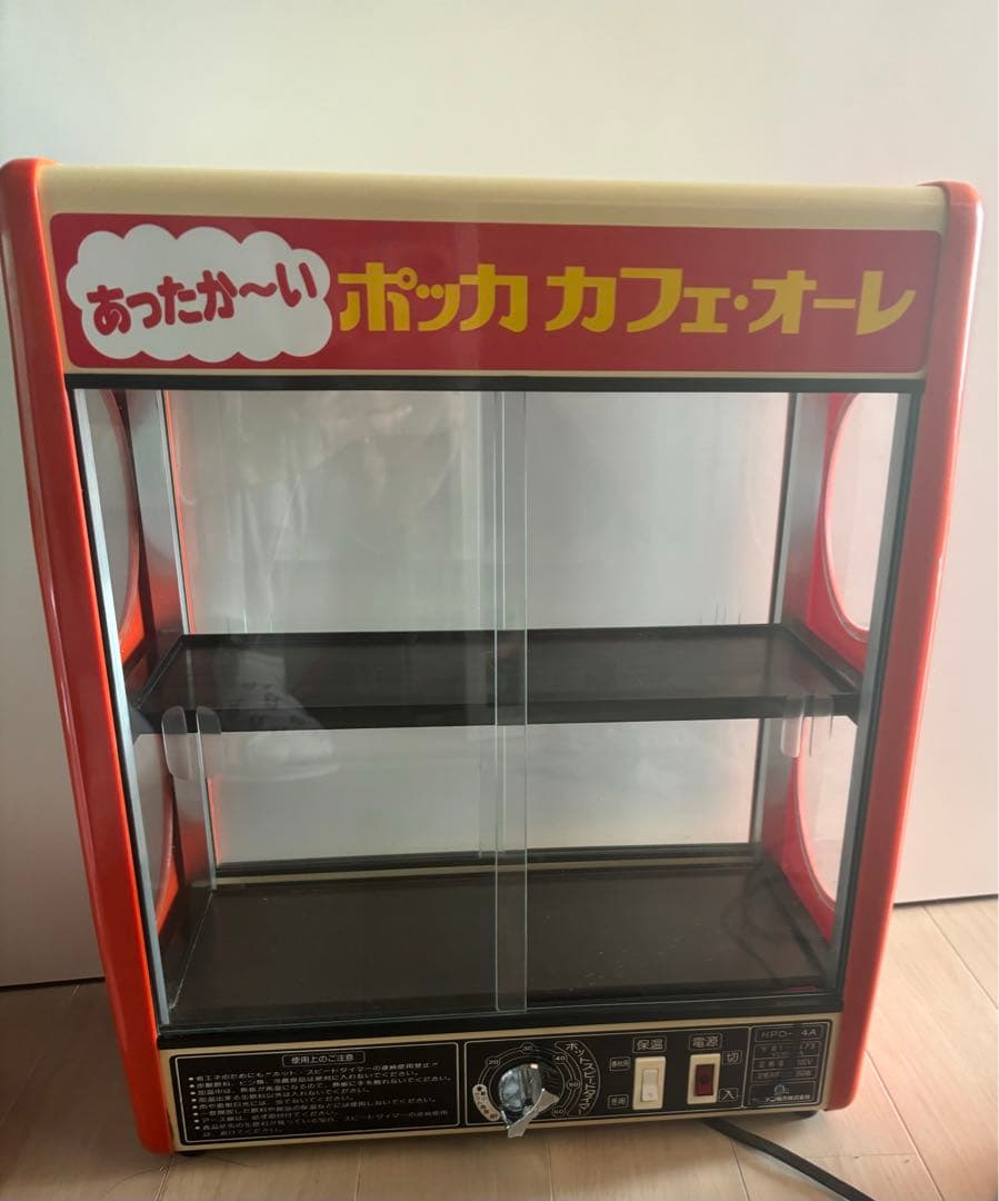 ドリンクウォーマー　缶飲料ウォーマー　店舗用　昭和レトロ　ポッカ　レトロポップ