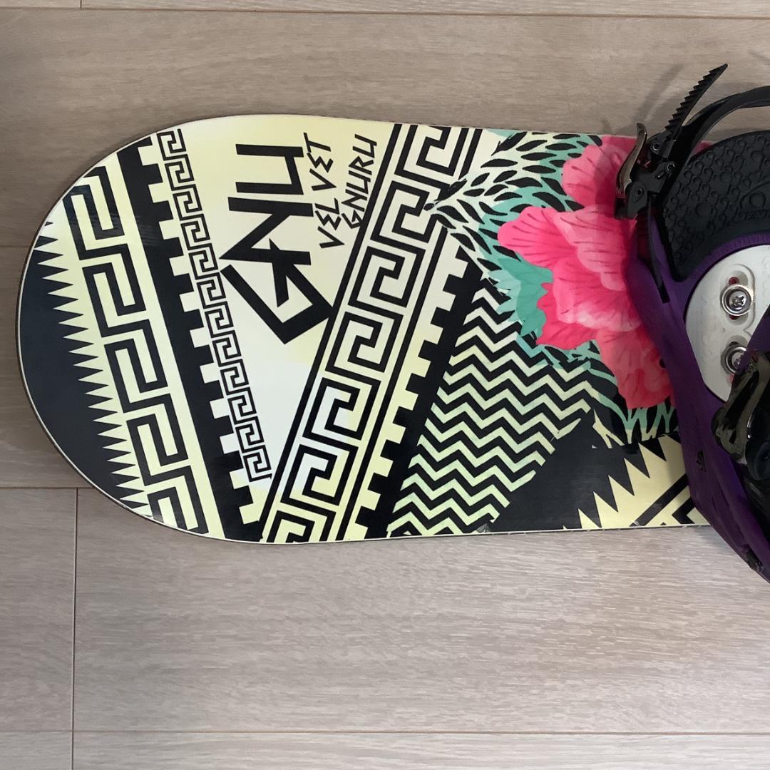 081 GNU143cm FLUX初心者レディーススノーボードセットグラトリにも