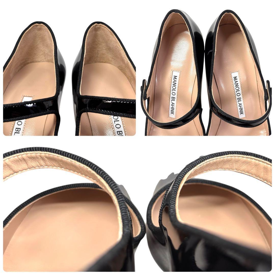 マノロブラニク 35 1/2 22.5 メリージェーン パンプス ブラック