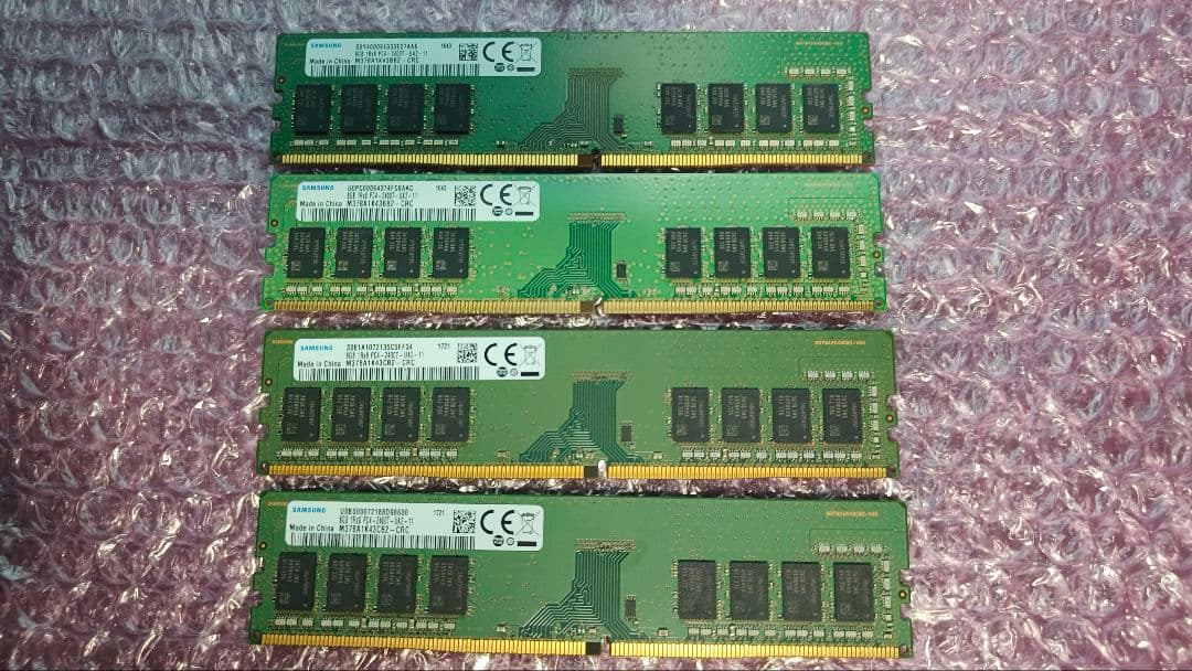 DDR4 8GBx4枚 32GB pc4-2400 動作確認済み ②