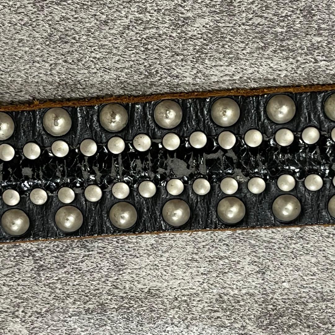 小物 y2k archive grunge leather belt