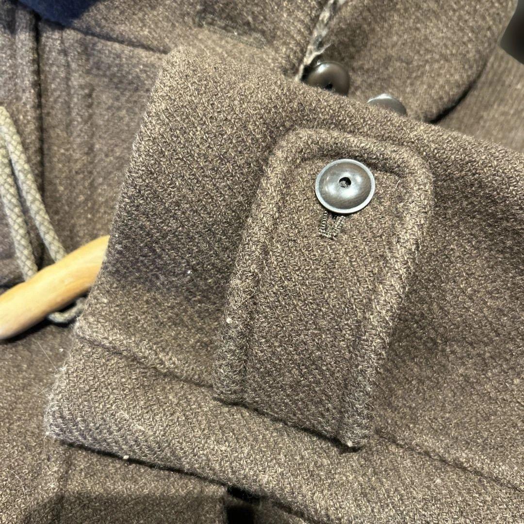 ミナペルホネン　ダークブラウン ダッフルコート フード付き