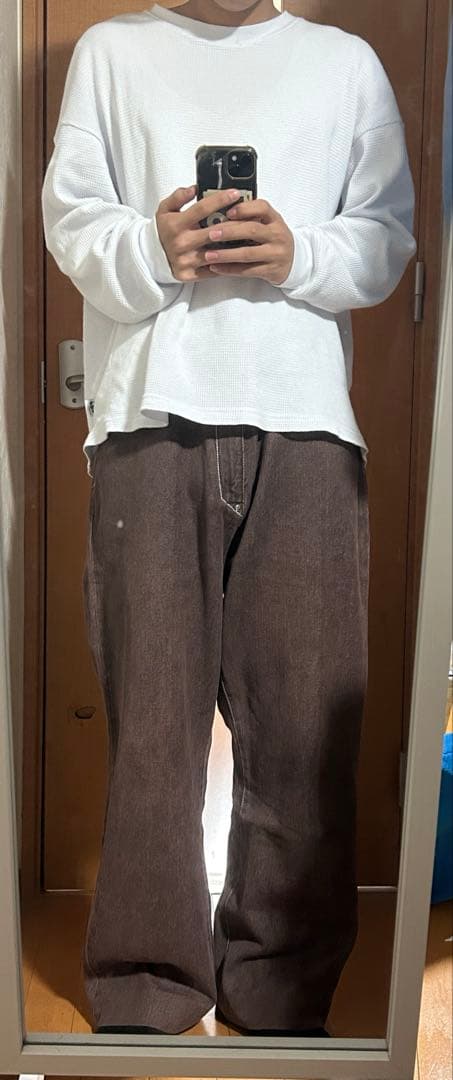 akademiks 00s baggy denim brown 極太 B系