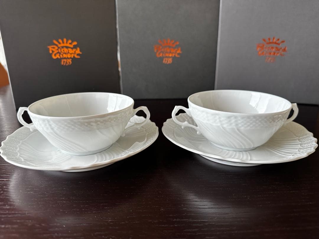 リチャードジノリRichard Ginoriベッキオホワイト スープカップセット