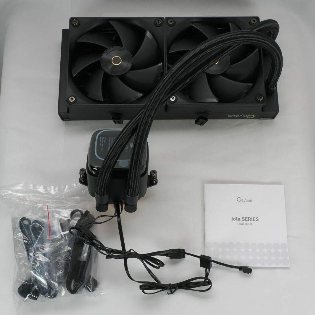 Iota L24 CPUクーラー 簡易水冷 240mm ブラック Ocypus