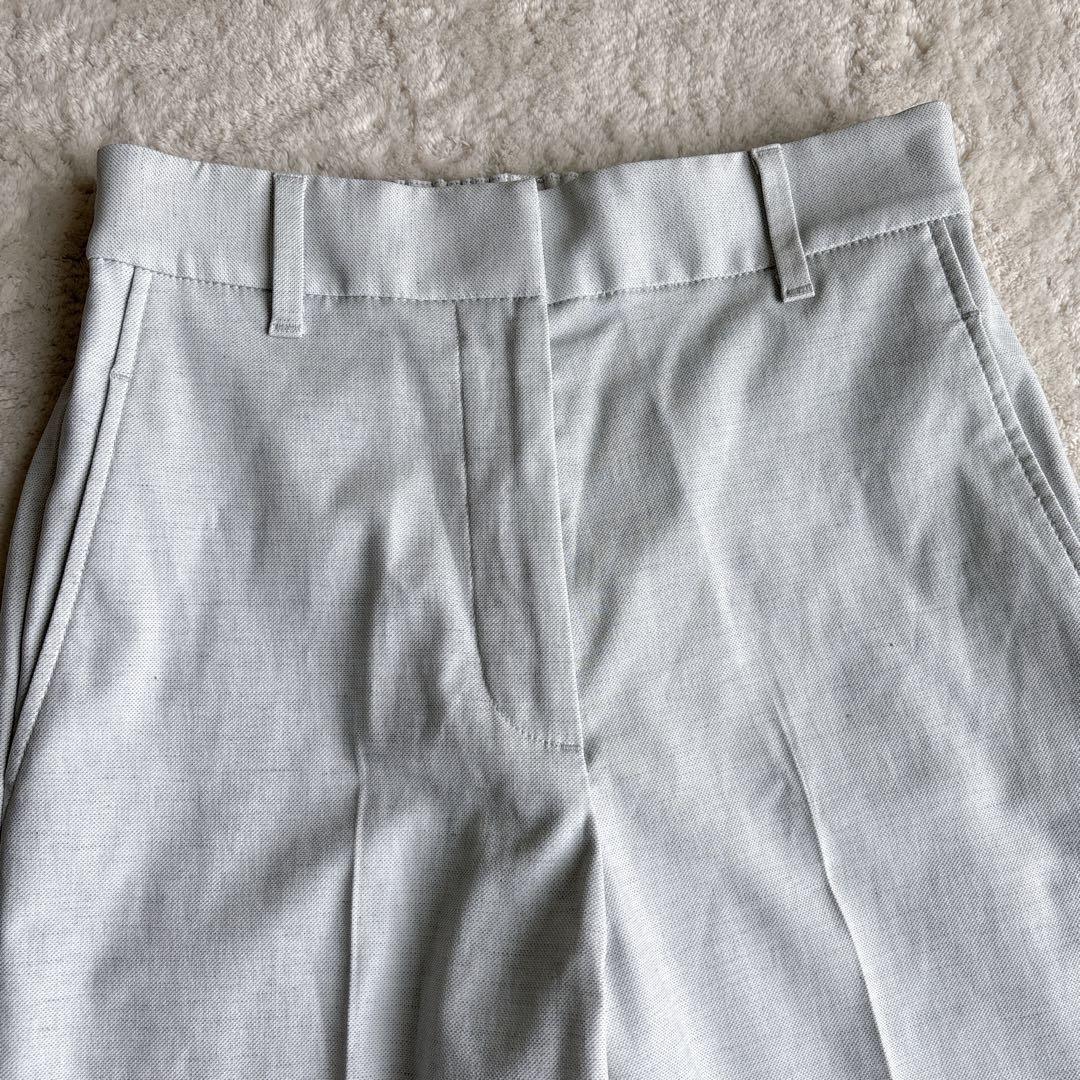 PLST綿麻混カラーレスパンツスーツ ジャケットMパンツS 春夏