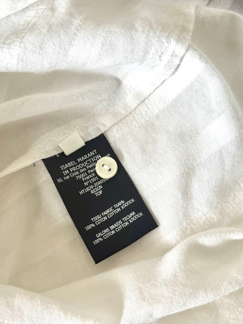 k*.様 イザベルマラン エトワール「Reign」ブラウス ホワイト FR34
