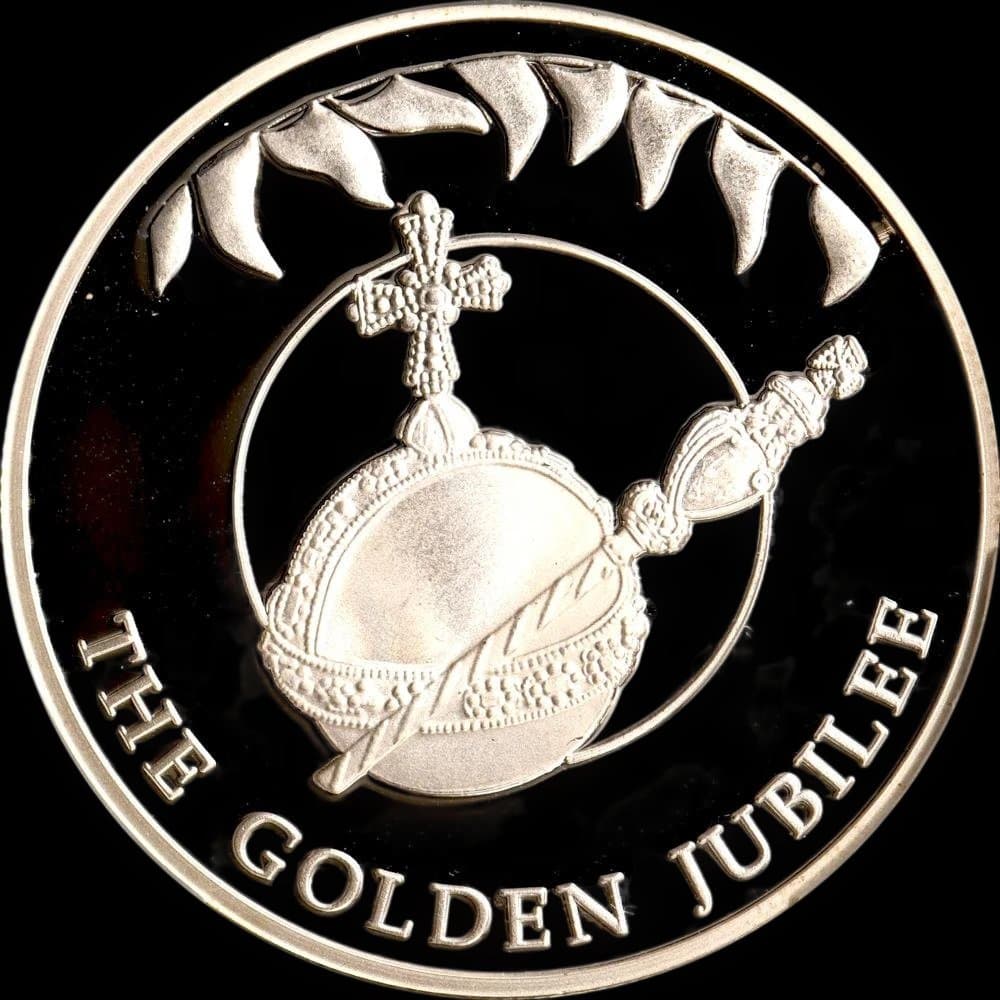 ⭐️PCGS PR68DCAM フォークランド諸島 王笏と宝珠 50P銀貨