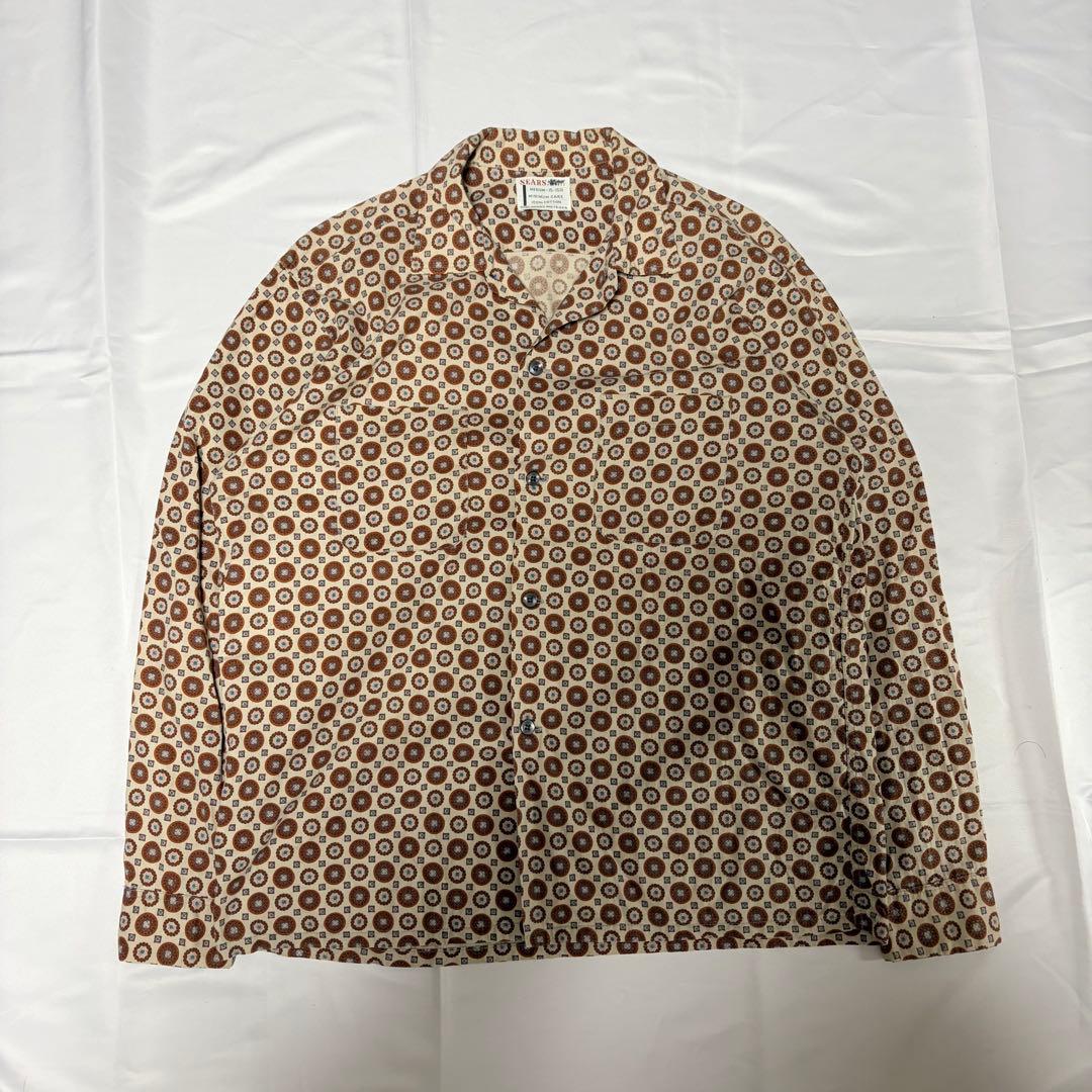 60s Sears コットンシャツ 小紋柄 総柄 USA製
