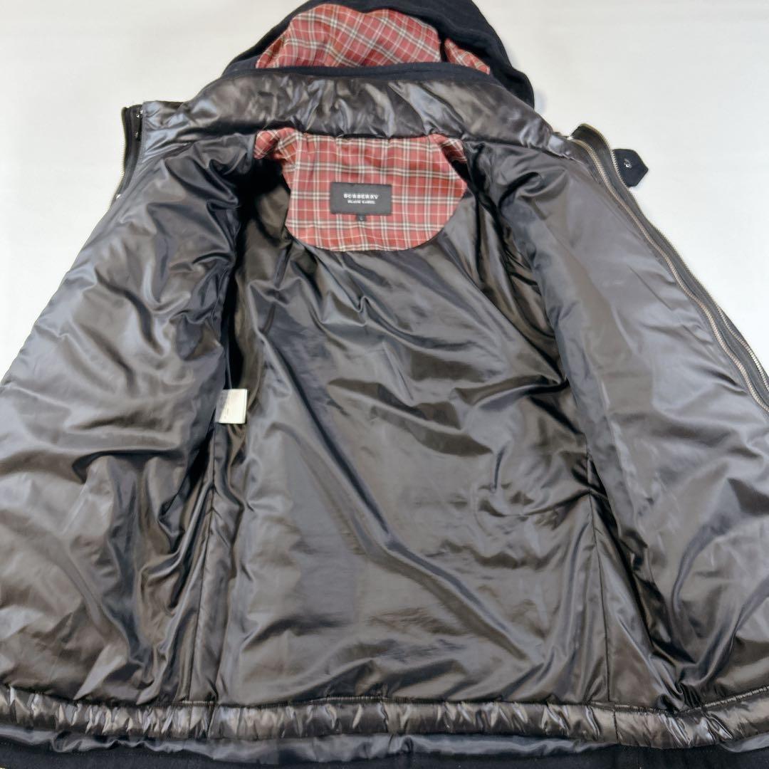 BURBERRY BLACK LABEL ライトアウター付 フーデッドコートL