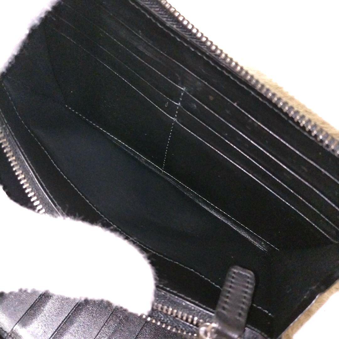 【美品】バーバリーブラックレーベル ノバチェック ロゴ オーガナイザー 長財布