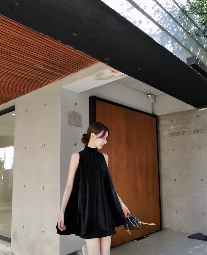 【美品】maison celon ベロアトップス