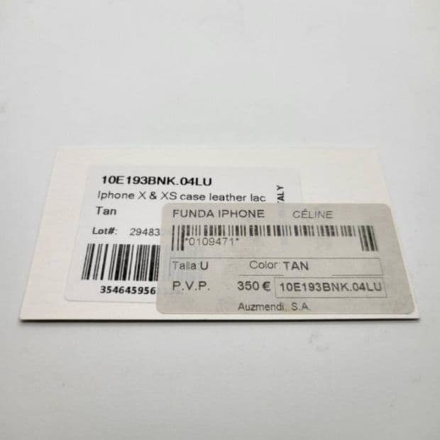 CELINE レザー iPhone X XSケースストラップ