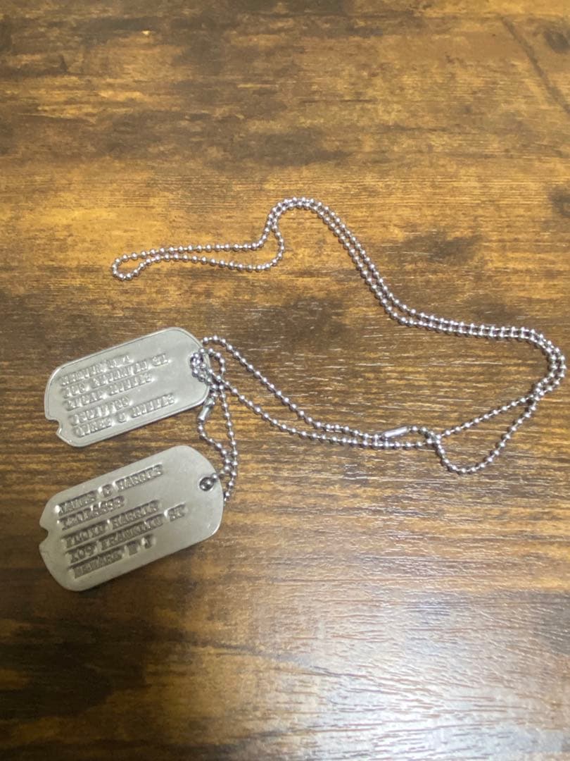 アクセサリー DOG TAG vintage US ARMY