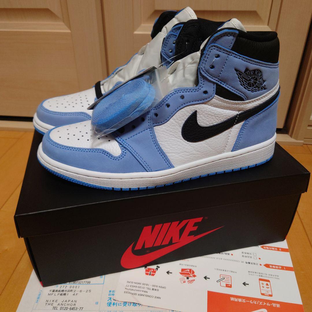 NIKE AIRJORDAN1RETROHIGHOGユニバーシティブルー27.0